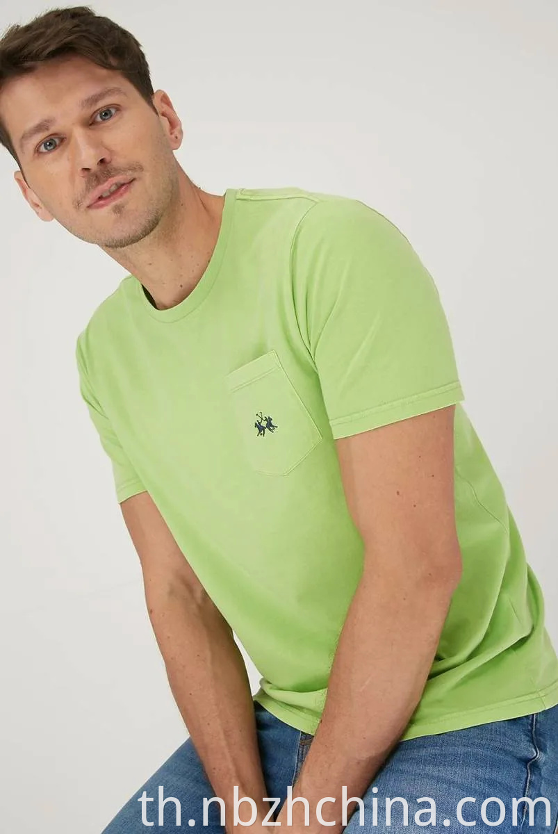 Mens Casual Pocket Short Sleeve T-Shirt